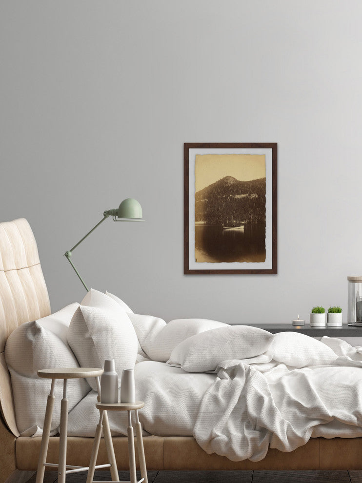 "Echo Lake and Steamboat" Framed Painting Print, 20"x30"