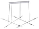 Iron Frame Stick Ceiling Fixture, Chrome