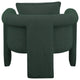 Stylus Boucle Fabric Upholstered Accent Chair, Green