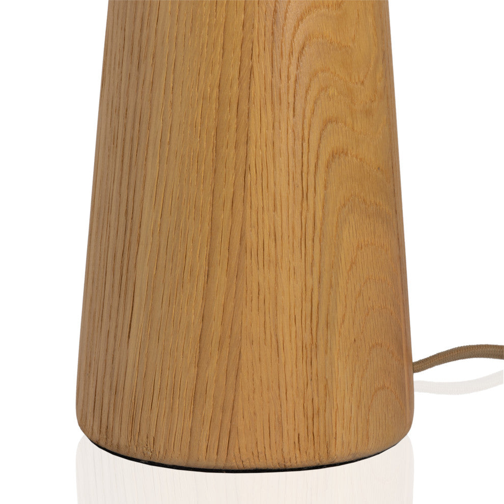 Nora Table Lamp-Light Oak