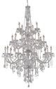 Elegant Verona Foyer Hall Light, Chrome Finish With Royal Cut Crystal