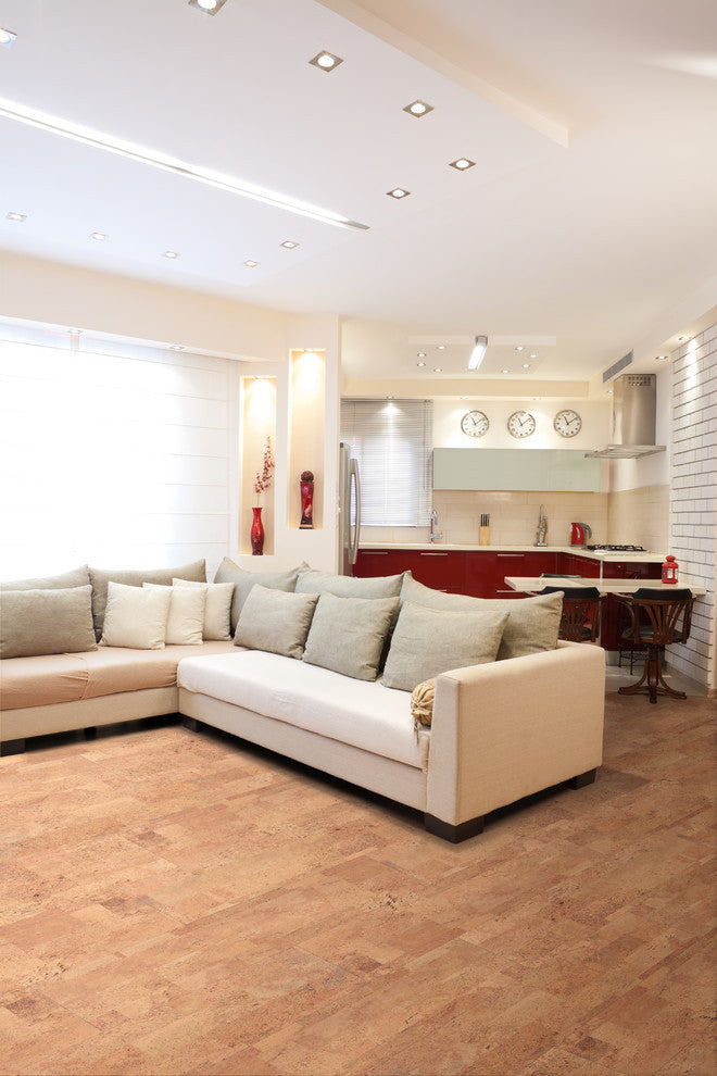 Assortment Engineered Cork Planks Flooring, Aphrodite Natural