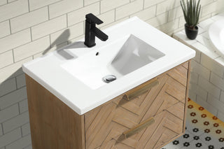 Ari Kitchen & Bath Carlsbad 30" Floating Bathroom Vanity Weathered Fir
