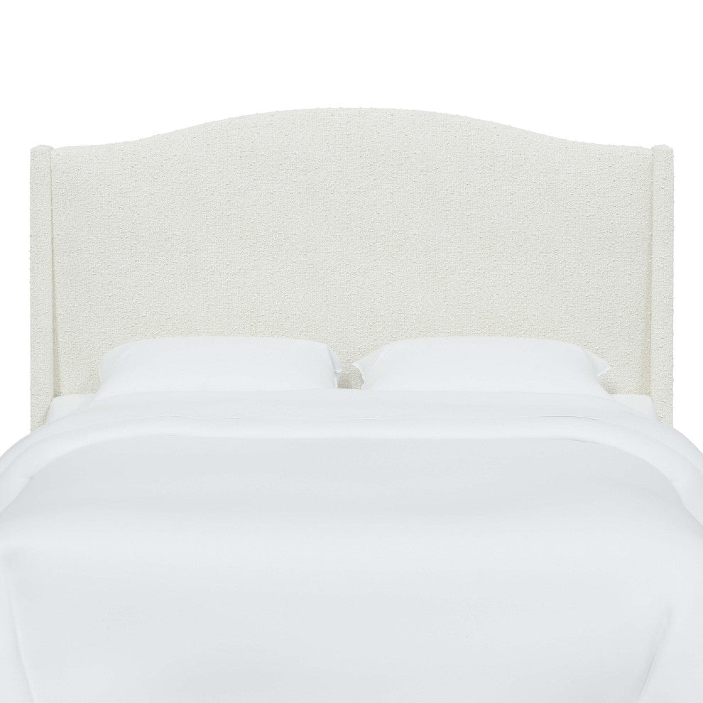 Camelback Wingback Headboard, Milano Snow, King
