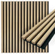 Acoustic Wood Wall Panels | Soundproof Paneling For Wall Decor, Pine, Pack of 6, Acoustica Slim