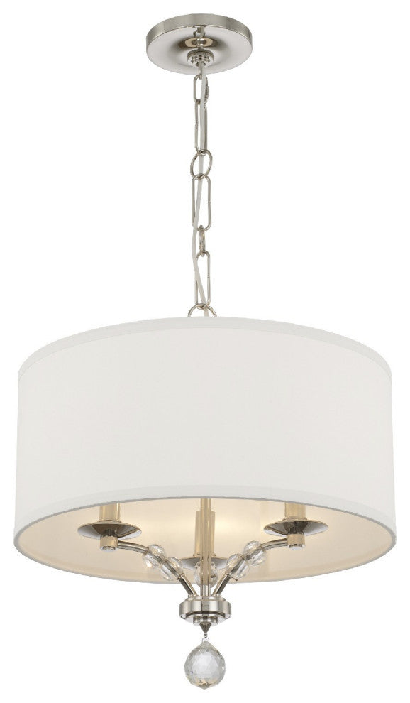 Mirage 3 Light Nickel Mini Chandelier