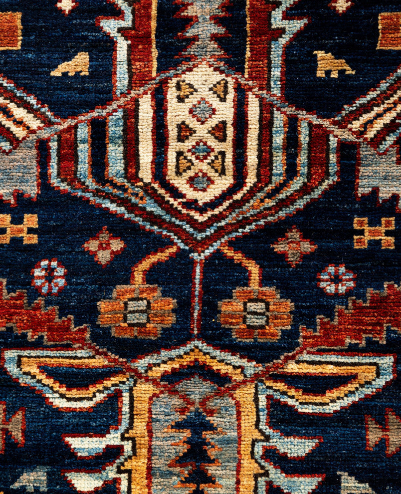 Serapi One-of-a-Kind Hand-Knotted Area Rug Blue, 2'9" x 7'10"