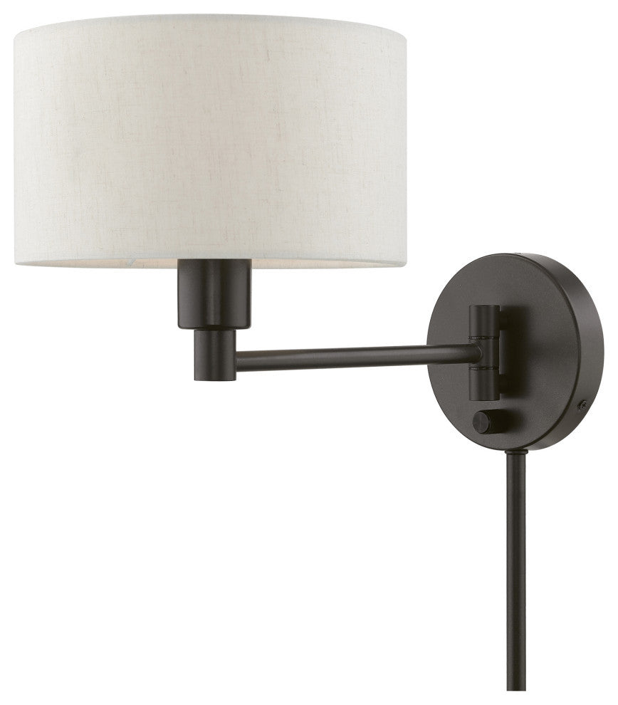 Swing Arm Wall Lamps 1 Light English Bronze Swing Arm Wall Lamp