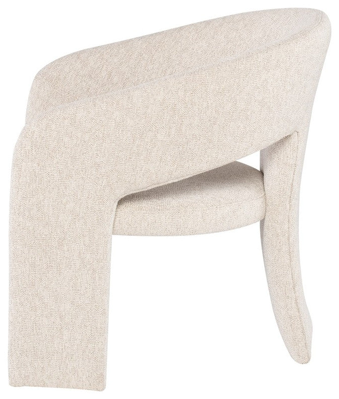 Anise Shell Fabric Occasional Chair