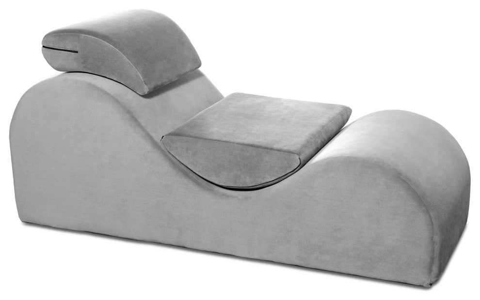 Avana Luvu Lounger-Chaise Lounge for Yoga, Exercise & More, Grey