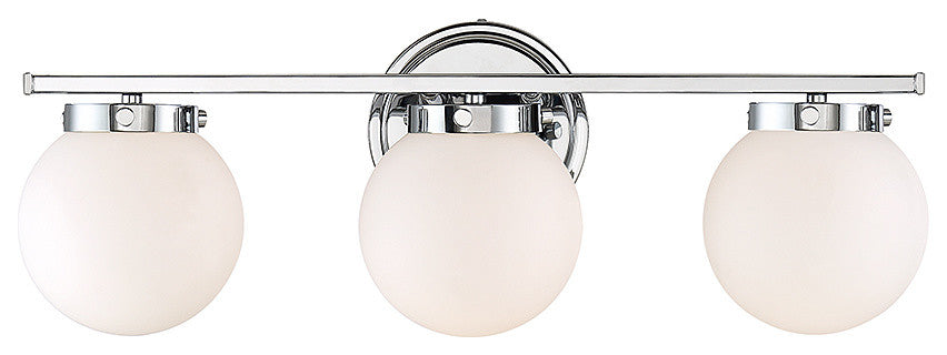 3-Light Bath Bar, Chrome