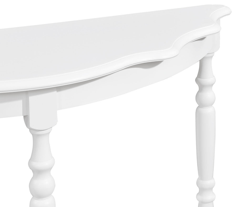 Gewnee 42'' Retro Circular Curved Half-Moon Console Table