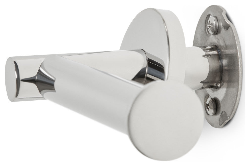 Coronado Wall Mounted Bath Toilet Paper Holder Bar, Stainless Steel, Polished Stainless Steel
