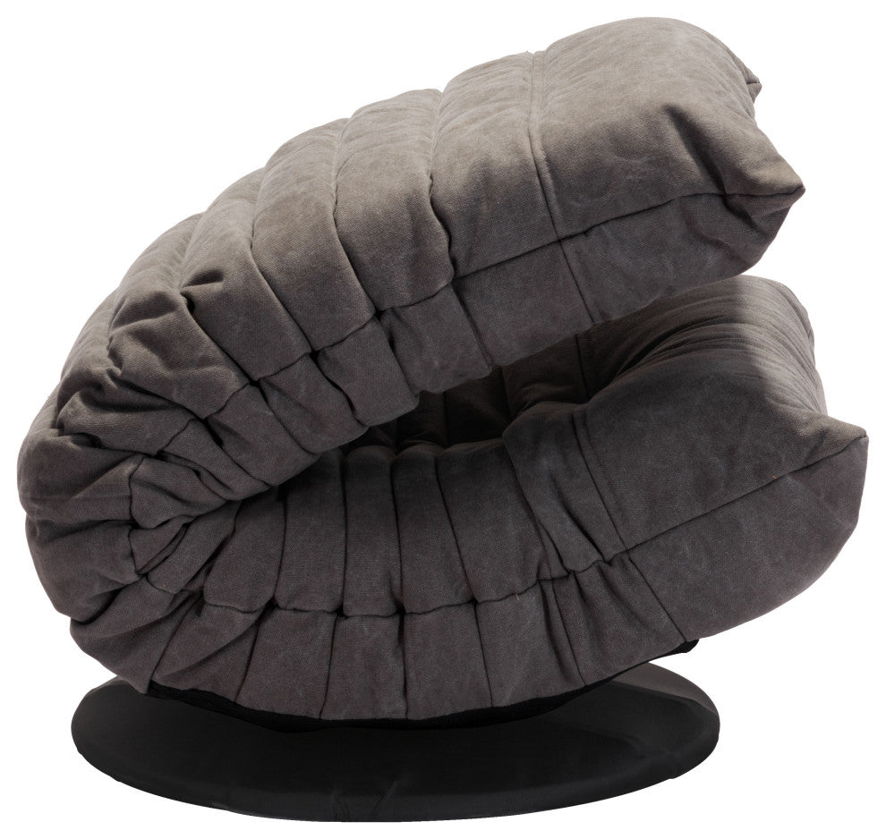 Down Low Swivel Chair Gray