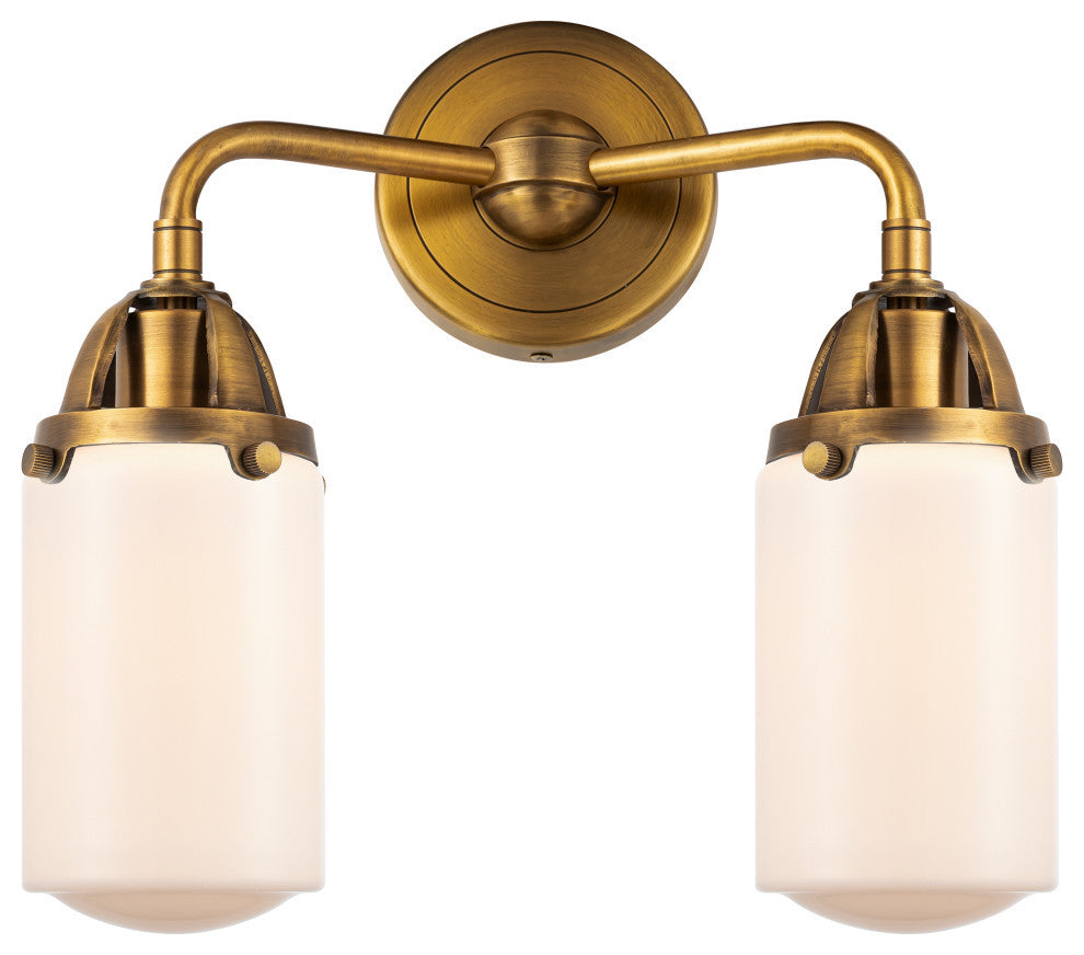 288-2W-BB-G311 Dover 2 Light 12.5" Bath Vanity Light, Brushed Brass