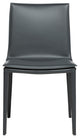 Elite Living Hilton (Set of 2) Modern Leather Upholstered Dining Chair, Gray