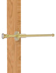 Carolina Crystal Retractable Pullout Garment Rod, Satin Brass