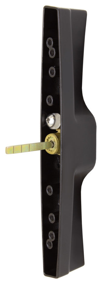 Veranda Sliding Door Handles With Lock, Keyed, 1-3/4" Thick Door, Black