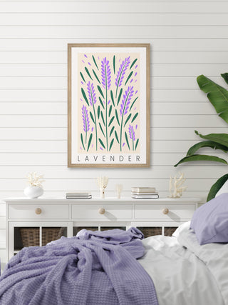 "Love Is Lavender" Framed Painting Print, 20x30