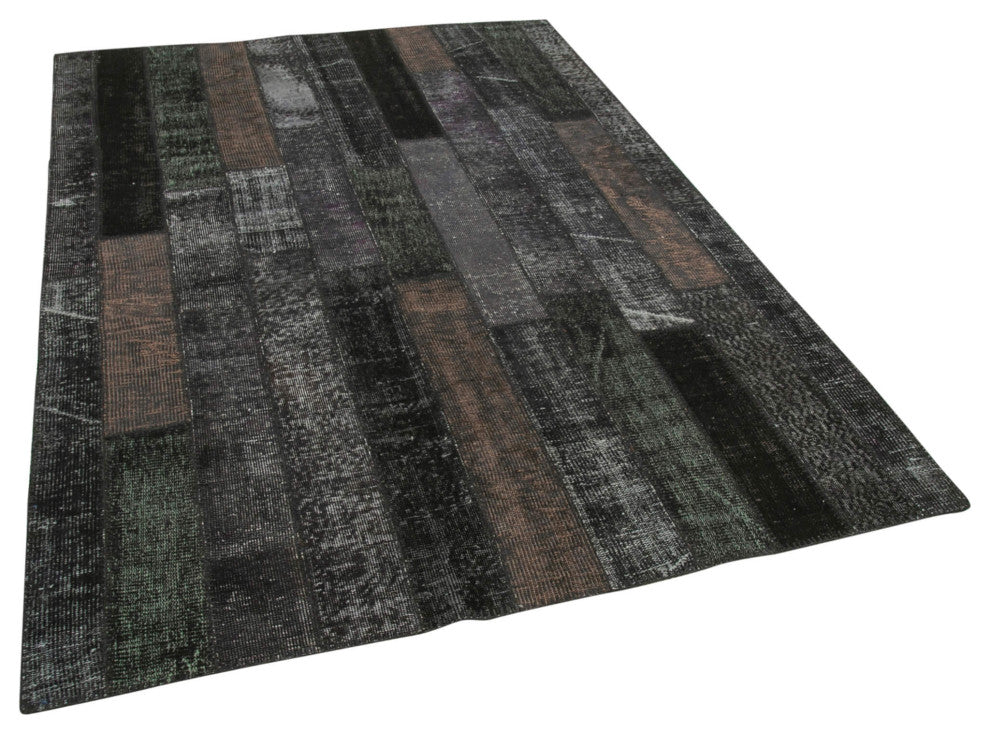 Rug N Carpet - Handwoven Anatolian 5' 7" x 8' 0" Vintage Patchwork Area Rug