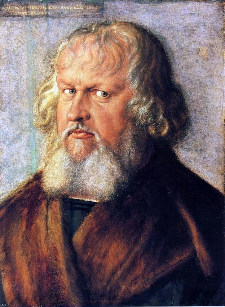 Albrecht Durer Portrait of Hieronymus Holzschuher Gallery Wrapped Canvas Print