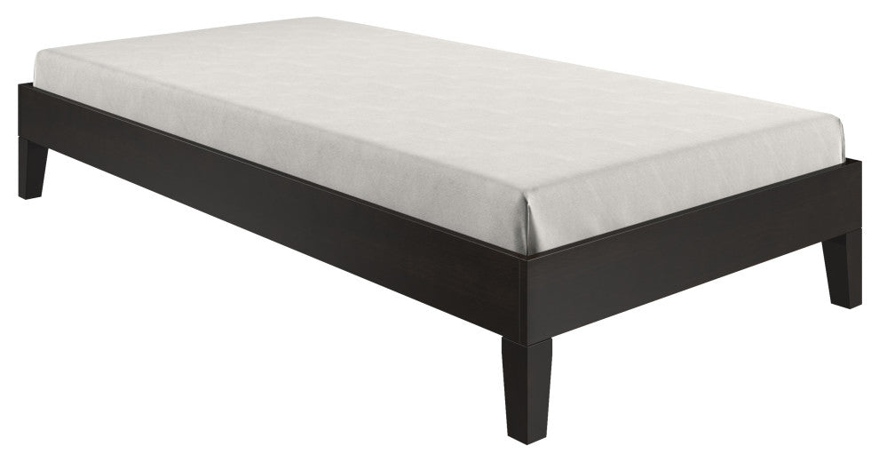 Nix Twin Platform Bed, Black