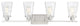 Savoy House Vaughan 8-4508-4-SN Four Light Bath Bar, Satin Nickel