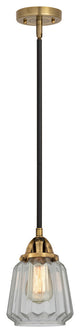 Chatham Mini Pendant, Black Antique Brass, Clear, Clear