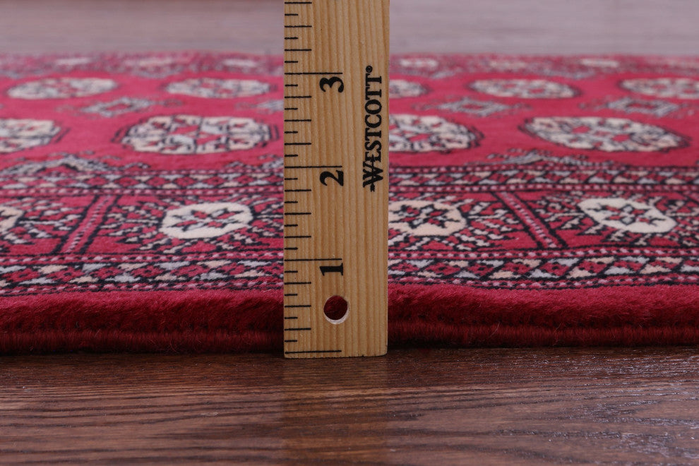 3' 1" X 5' 4" Silky Bokhara Handmade Wool Rug - Q13760