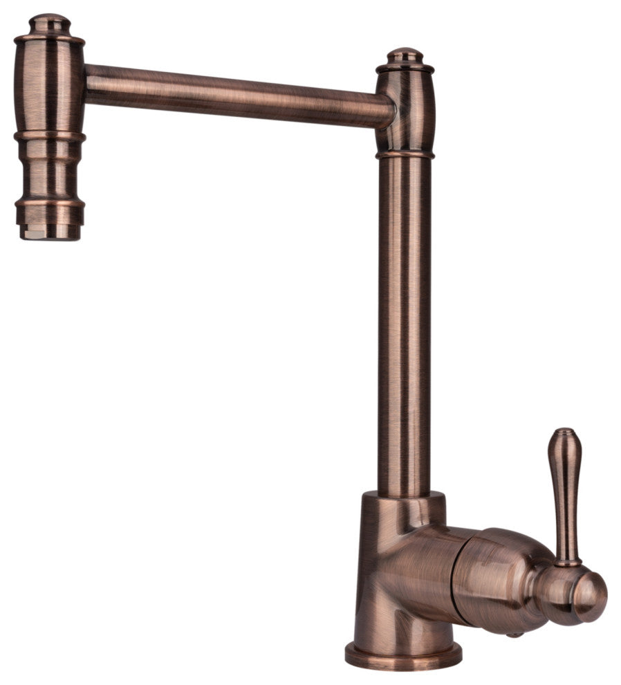 One-Handle Widespread Kitchen Bar/Prep Faucet, Antique Copper
