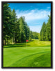 Vancouver Canada Golf Course Photo Print on Canvas with Picture Frame, 28"x37"