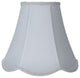 Scalloped Bell Lamp Shade, 6x12x10", Off White