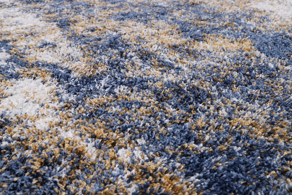Noori Rug Shag Ridley Blue/Gold Rug