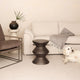 Misha Concrete Inverted Side Table, Bronze