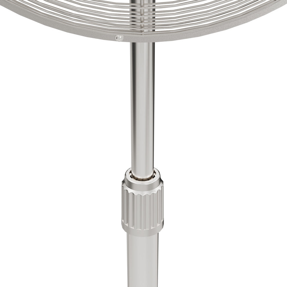 Hunter Classic Brushed Nickel 4-Blade Oscillating 3-speed Standing Fan