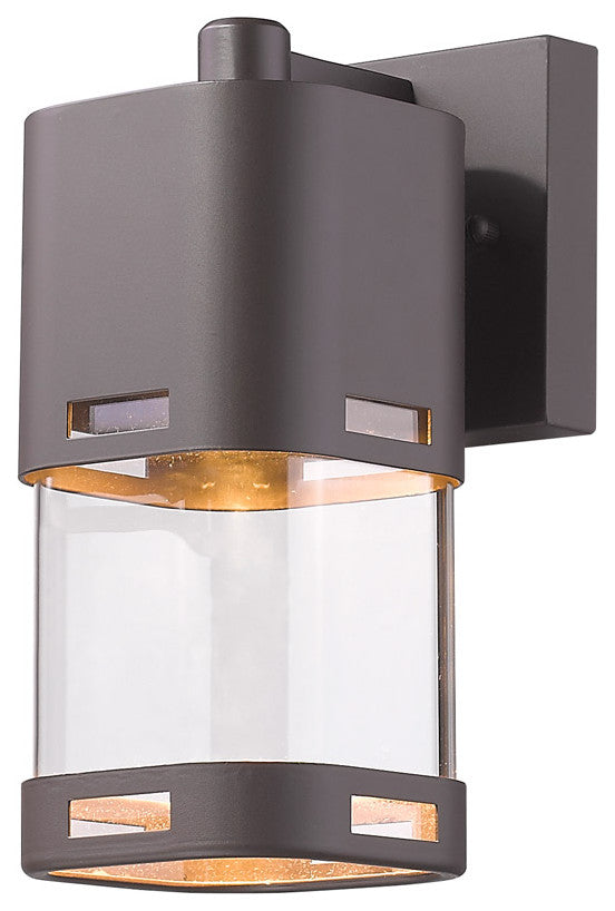 Lestat 1 Light Outdoor Wall Light in Deep Bronze