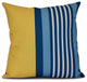 Beach Shack, Stripe Print Outdoor Pillow, Yellow, 20"x20"