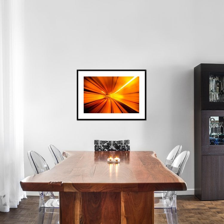 "Wormhole" Framed Digital Print by Alfred Myers, 38"x28"