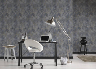 Geometric Textured Wallpaper Featuring Honeycomb Pattern, 374245