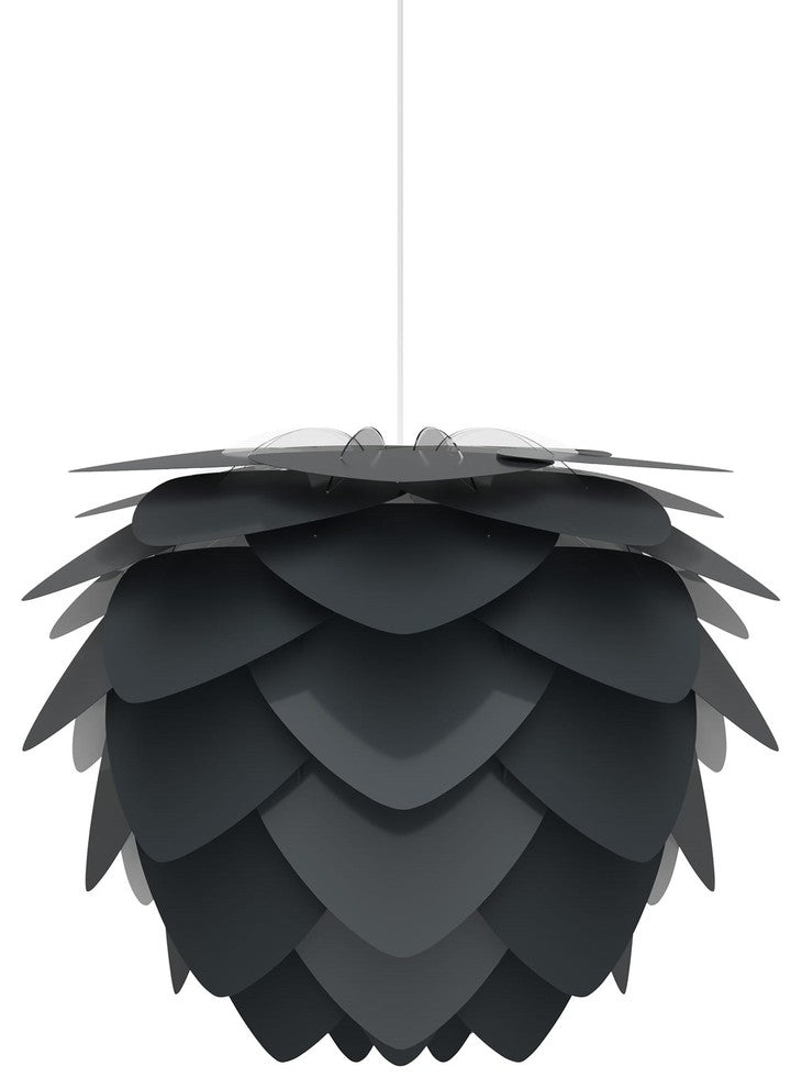 Aluvia Plug-In Pendant, Anthracite/White, Medium
