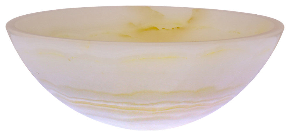 White Onyx Vessel Sink