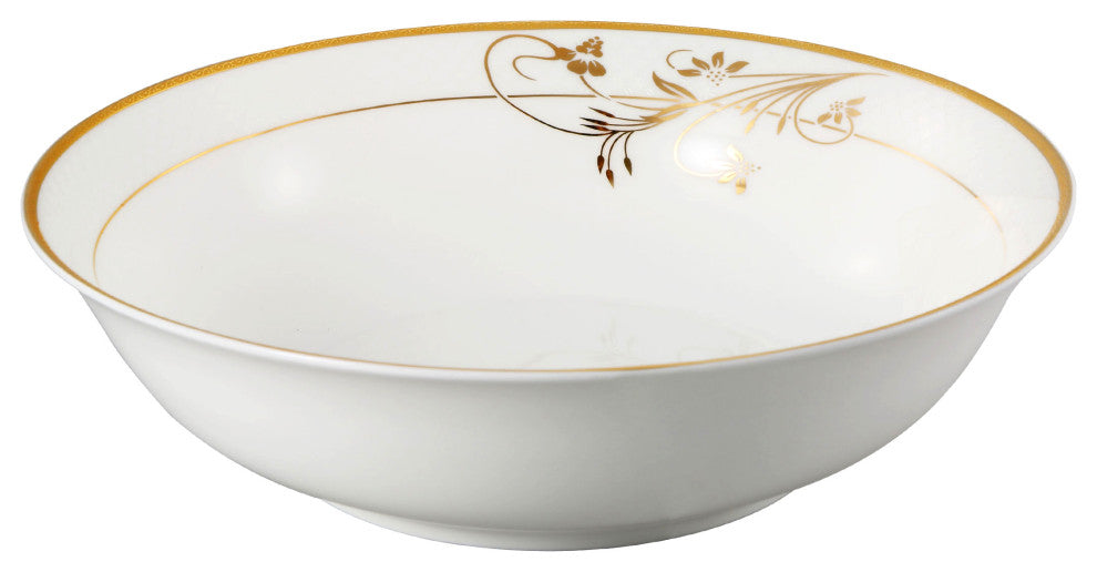 Bone China 57 Piece Floral Design Dinnerware Set by Lorren Home Trends