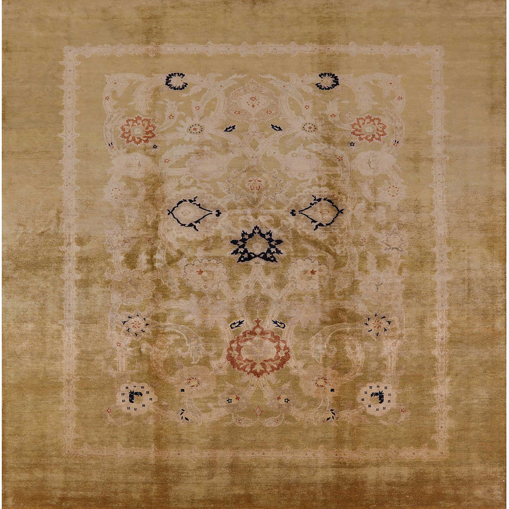 Ahgly Company Indoor Square Mid-Century Modern Area Rugs, 6' Square