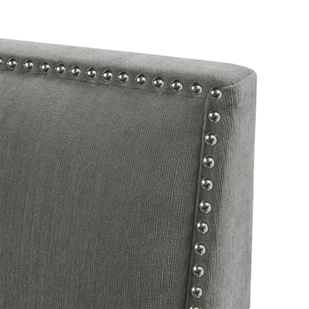 Madison Park Circa Track Armed Swivel Motion Lounge Chair, Grey
