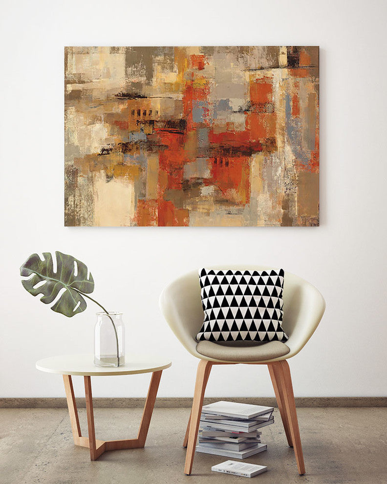 "City Wall " Museum Mounted Canvas Print, 14"x11"