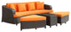 Monterey Sofa Set EEI-992 Brown Orange