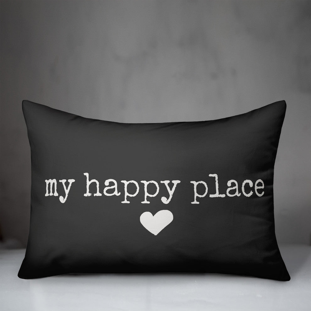 My Happy Place Outdoor Lumbar Pillow