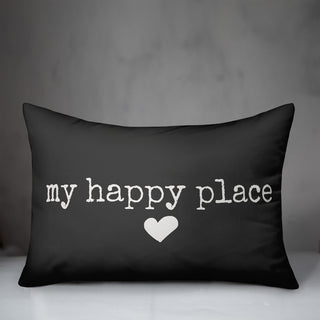My Happy Place Outdoor Lumbar Pillow
