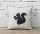 Animal Print Throw Pillow, 18"x18", Set of 2, Squrriel