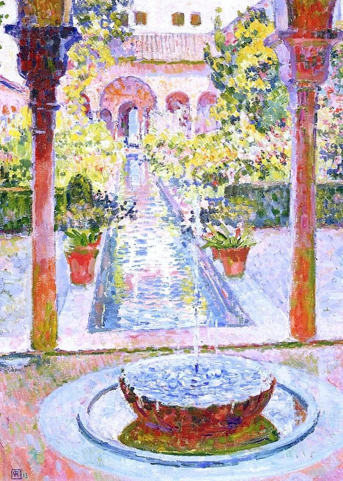 Theo Van Rysselberghe The Gardens of Generalife in Grenada Wall Decal